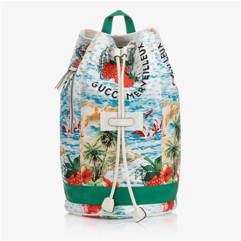 gucci strawberry backpack|More.